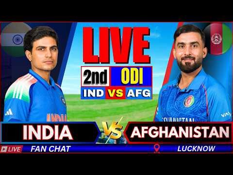 🔴LIVE: India vs Afghanistan, One Day Match | IND vs AFG 2nd ODI Live match Today, Live Cricket Score