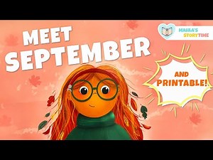 📚 MEET SEPTEMBER - Kids Books Read Aloud + PRINTABLE BOOKMARKS
