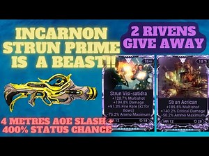 This Warframe Incarnon STRUN PRIME Build is INSANE!!