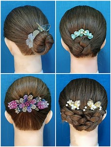241K views · 4.6K reactions | Learn to Make Bun Hairstyles for Short Hair | DIY Hacks | Facebook
