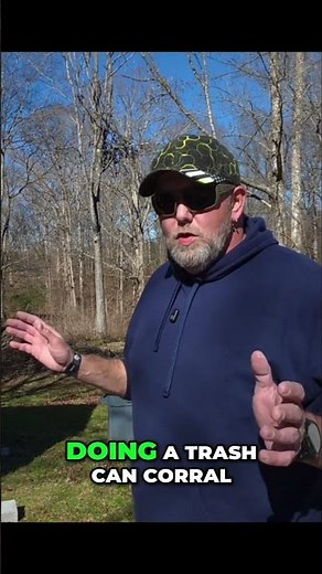 DIY Trash Can Corral for Country Living | Simple Solution #shorts