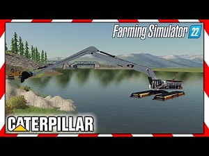 FS22 🚧 CAT 385C LR Amphibious Excavator 🚧 Farming Simulator 22 Mods