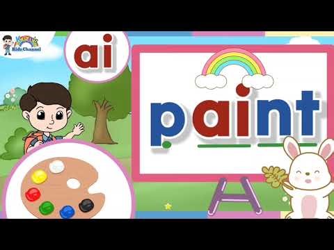 Long "ai" Sound | Words with "ai" Sound + Beginning Consonant Blends | Reading Compilation