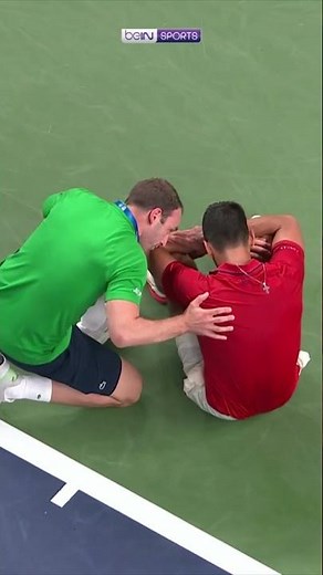 Djokovic collapses in Shanghai heat