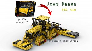 LEGO MOC-160843 42131 John Deere 8RX 410 with mower combination (Technic 2023)