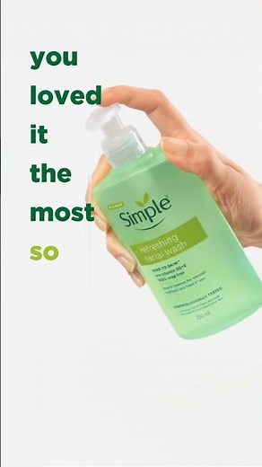 Simple Refreshing Facial Wash | Gentle Cleanser for Oily Skin