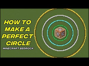 How To Make A Perfect Circle Using Command Blocks! (Minecraft Bedrock)