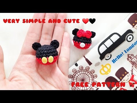 How to Crochet Tiny Mickey and Minnie Mouse | Amigurumi Tutorial | Step by Step | #8