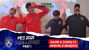 216K views · 8.6K reactions | PES 2021 CHALLENGE  | Nazmi Faiz & Syafiq Ahmad v Akhyar Rashid & Mauricio PART I #JDTforAll #LuaskanKuasamuJohor | JOHOR Southern Tigers | Facebook