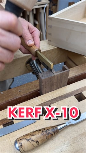 Innovative Tool for Half Blind Dovetails: The Kerf X-10