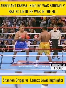 2.2M views · 4.1K reactions | Shannon Briggs vs Lennox Lewis highlights #boxing | Iron Man Boxing - The Best Ever | Facebook