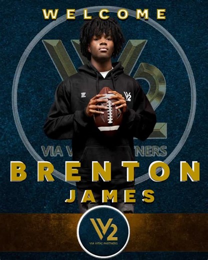 ViaVitae Partners NIL & Branding on Instagram: "Following Via Vitae Partners’ thorough evaluation process and continued monitoring of his performance, we are proud to announce the signing of our newest client, Brenton James. Quarterback 6’5 Class of 2027 St. Augustine High School (FL) GPA: 4.0 2025 Season Stats (first year as starter) 11–2 record 166 completions on 253 attempts 2,780 passing yards 36 passing TDs, 8 INT Over 65% completion percentage 229 rushing yards, 5 rushing TDs 129 QBR Brent