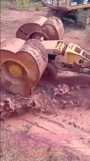 Technical Process of Dirt Road Roller Operation#shorts