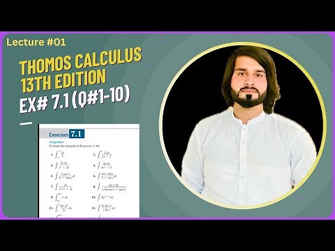 Thomos calculus 13 edition Ex# 7.1 (Q#1-10) #calculus #education #integration #maths #mathtutorial