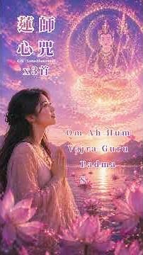 蓮師心咒108遍 (3首)｜蓮花生大士心咒 Om Ah Hum Vajra Guru Padma Siddhi Hum 守護助眠 #靜心#backgroundmusic 💖108遍完整版請到頻道收聽