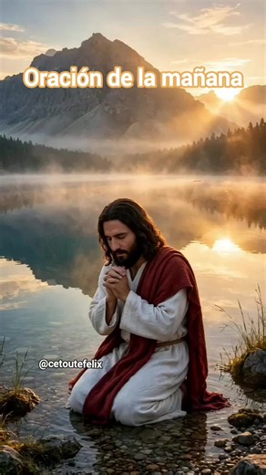 oracion de la mañana para empezar el día #jesus #dios #amen #señor #felixcetoute