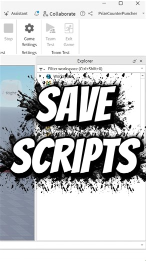 Roblox Studio: How to Save Scripts Fast #roblox #scripting #tutorial