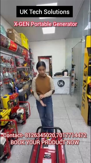 Power anytime. Anywhere. Stay switched on with the X Gen Portable Generator — compact, reliable, and ready for every situation. Now at UK Tech Solutions. Never let power cuts slow you down! The X Gen Portable Generator delivers stable and portable power for your home, shop, farm, or travel needs. Key Benefits: ✅ Compact and easy to carry ✅ Reliable backup power ✅ Ideal for homes, shops, and outdoor use ✅ Fuel-efficient performance ✅ Easy to start and maintain Whether it’s emergencies, work sites