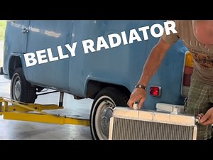 74 VW bus with Subaru engine- belly radiator. Part 15