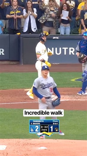 Jake Bauers 12-pitch walk against Yoshinobu Yamamoto