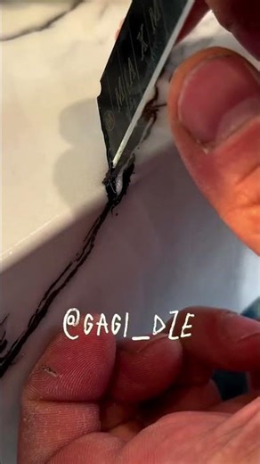 "Transfer Design with Grout – Easy Step-by-Step! 💪 | Using ‘Diamant Marble’ Grout" #tiles #shorts