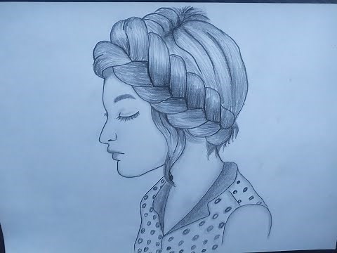 Chiroyli qiz rasmini chizish . Draw a picture of a beautiful girl . Нарисуй красивую девушку .