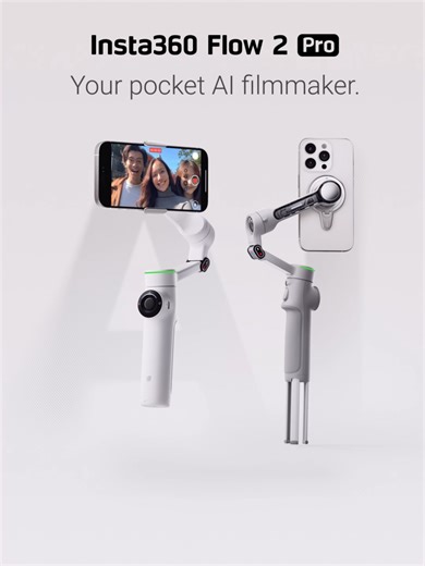 Smooth shots every time with the Insta360 Flow 2 Pro 🎥 Your phone just became a pro camera. #insta360 #flow2pro #mobilefilmmaking