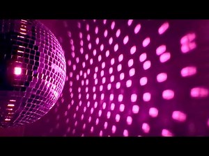 Pink Disco Ball Background Party Spinning Lights