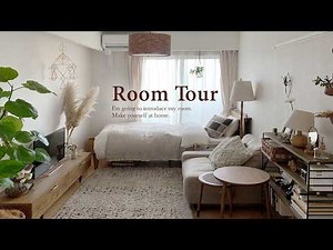 【Room Tour】Small room ideas, 4 solo living rooms, IKEA, MUJI, natural interior