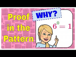 Zero Exponents - Proof is in the Pattern! | 8.EE.A.1 💗