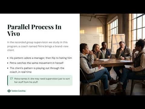 6.2.1 - What Parallel Process Is (Coaching Supervision)