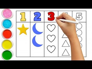 Learn Numbers 1 to 5 with Shapes & Colors | Fun Counting for Kids