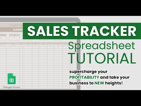 SALES TRACKER VIDEO TUTORIAL