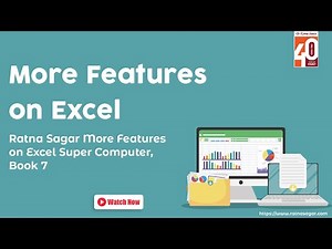 More Features on Excel Class 7 Computer - Ratna Sagar Super Computer Book 7 Videos