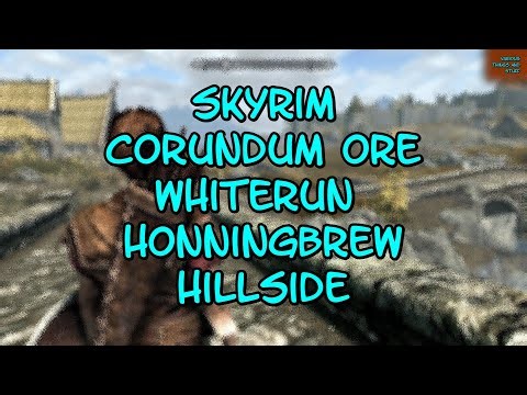 Skyrim Corundum Ore Vein Whiterun Honningbrew Hillside