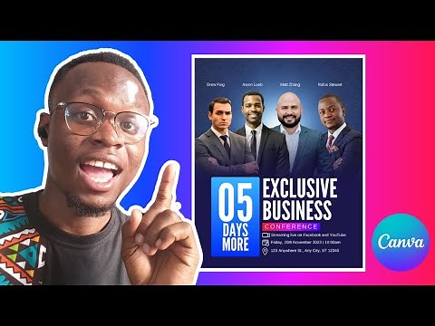 How to Design a Business flyer in canva - Advanced Canva Tutorial