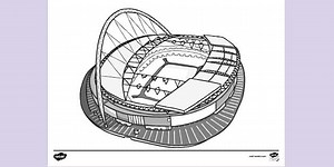 Wembley Stadium Colouring Sheet