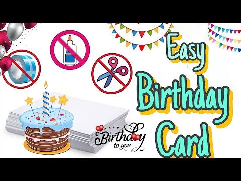 Handmade Birthday Card easy | How to make friend Birthday Card | Birthday special greeting card