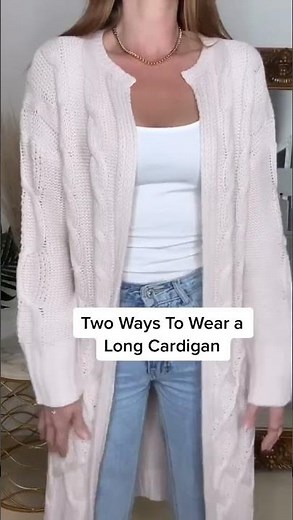 How To Wear a Long Cardigan