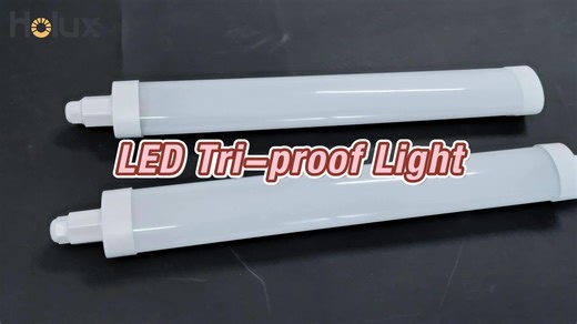 Commercial Dimmable 140lm/W LED Batten Tri-Proof Light Waterproof and Dustproof With IP65 IK08 for Warehouse Use