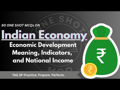 60 Indian Economics MCQs on Economic Development ONE SHOT MCQ | LTR SSB OSSTET BED RHT TGT JT OTET