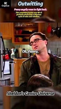 Big Bang Theory | Sheldon’s Wi-Fi Revenge Plan 😂💻 #BigBangTheory #Sheldon #Penny