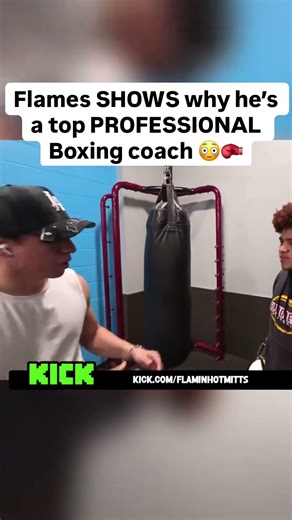 Flames SHOWS why he’s a top PROFESSIONAL Boxing coach 😳🥊