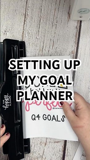 Setting Up My 2026 Goal Planner
