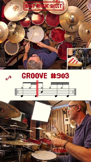 🥁 Drum Beat for Beginners #903 | Easy Drum Beat #903 | Learn Drum Beat | How to Play Drum Beat