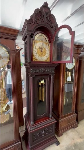 Antique Grandfather Clock Chiming