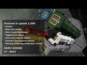 Space Engineers - Pistons, Blast door blocks