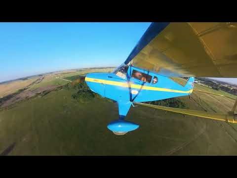Vuelo TaylorCraft BC12 Argentina Gral. Rodriguez GEZ Insta 360 27/12/25 (Parte 2)