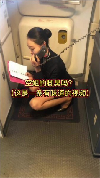 Flight Attendants' Service Routine Inside an Aircraft