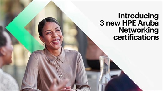 New HPE Aruba Networking certifications
